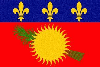 Wie sieht die Flagge von Guadeloupe aus und wie ist ihre Geschichte?
